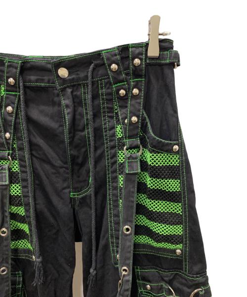 TRIPP NYC（トリップニューヨークシティー）TRIPP NYC (トリップニューヨークシティー) エレクトロパンツ ブラック×グリーン サイズ:XSの古着・服飾アイテム