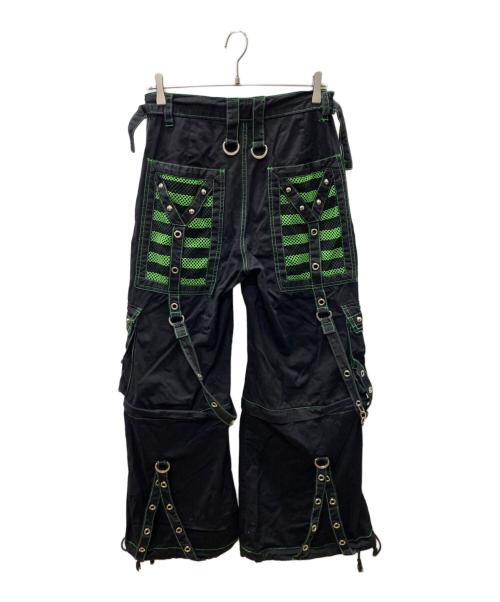 TRIPP NYC（トリップニューヨークシティー）TRIPP NYC (トリップニューヨークシティー) エレクトロパンツ ブラック×グリーン サイズ:XSの古着・服飾アイテム