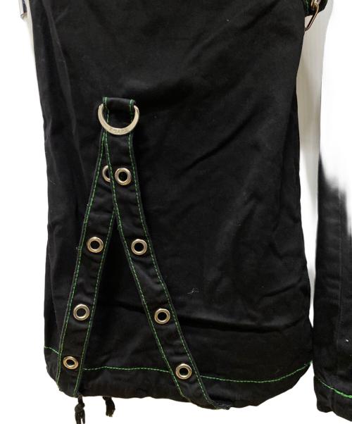 TRIPP NYC（トリップニューヨークシティー）TRIPP NYC (トリップニューヨークシティー) エレクトロパンツ ブラック×グリーン サイズ:XSの古着・服飾アイテム