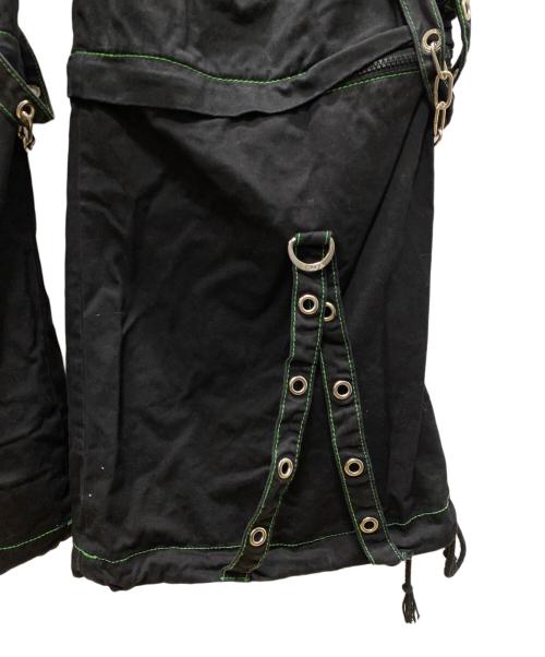 TRIPP NYC（トリップニューヨークシティー）TRIPP NYC (トリップニューヨークシティー) エレクトロパンツ ブラック×グリーン サイズ:XSの古着・服飾アイテム
