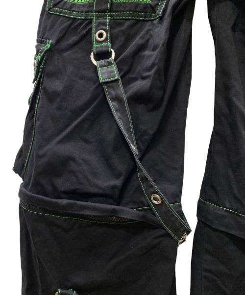 TRIPP NYC（トリップニューヨークシティー）TRIPP NYC (トリップニューヨークシティー) エレクトロパンツ ブラック×グリーン サイズ:XSの古着・服飾アイテム