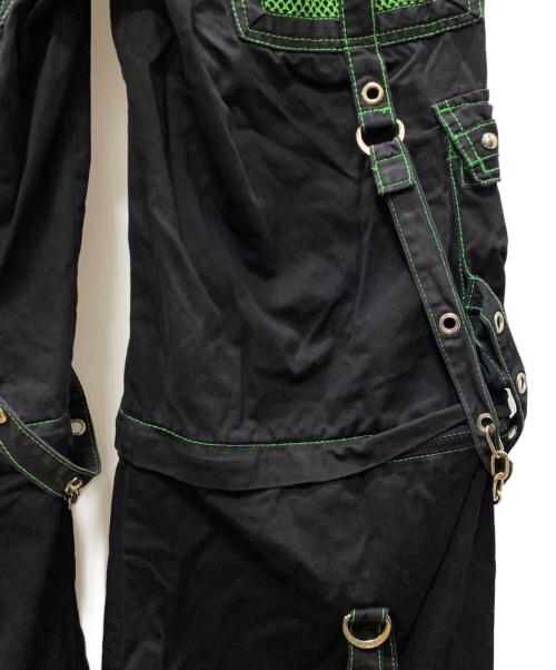 TRIPP NYC（トリップニューヨークシティー）TRIPP NYC (トリップニューヨークシティー) エレクトロパンツ ブラック×グリーン サイズ:XSの古着・服飾アイテム