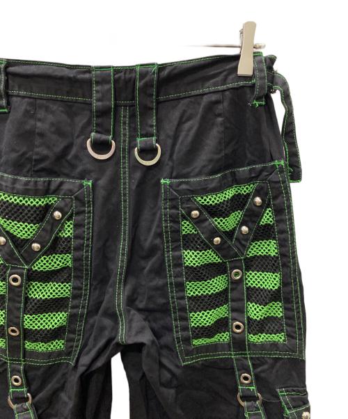 TRIPP NYC（トリップニューヨークシティー）TRIPP NYC (トリップニューヨークシティー) エレクトロパンツ ブラック×グリーン サイズ:XSの古着・服飾アイテム