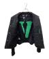 中古・古着 VLONE (ヴィーロン) デニムジャケット ブラック×グリーン サイズ:M：20000円