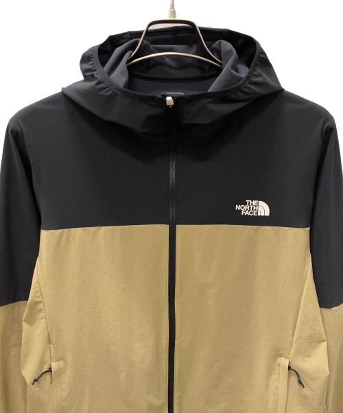 THE NORTH FACE（ザ ノース フェイス）THE NORTH FACE (ザ ノース フェイス) エイペックスフレックスフーディ ベージュ×ブラック サイズ:Mの古着・服飾アイテム