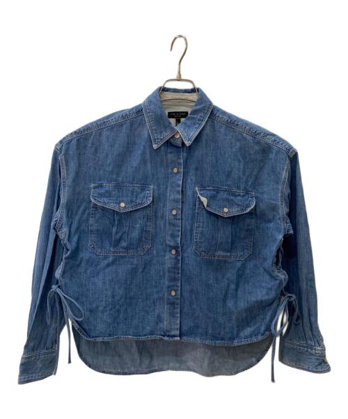 rag&bone（ラグアンドボーン）rag&bone (ラグアンドボーン) デニムシャツ ブルー サイズ:XSの古着・服飾アイテム
