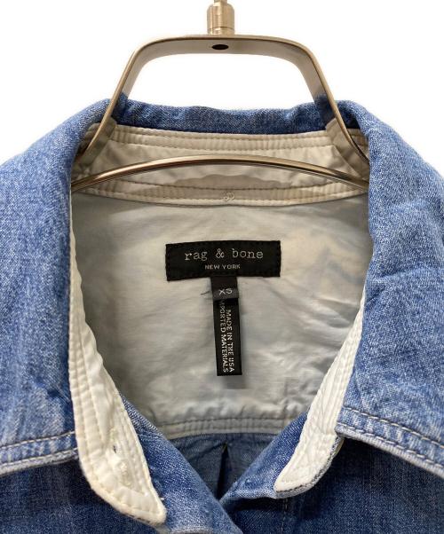 rag&bone（ラグアンドボーン）rag&bone (ラグアンドボーン) デニムシャツ ブルー サイズ:XSの古着・服飾アイテム