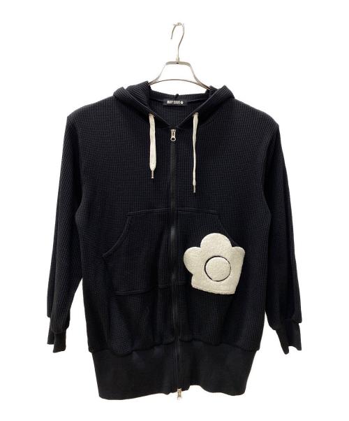 MARY QUANT（マリークヮント）MARY QUANT (マリークヮント) ジップパーカー ブラック サイズ:Mの古着・服飾アイテム