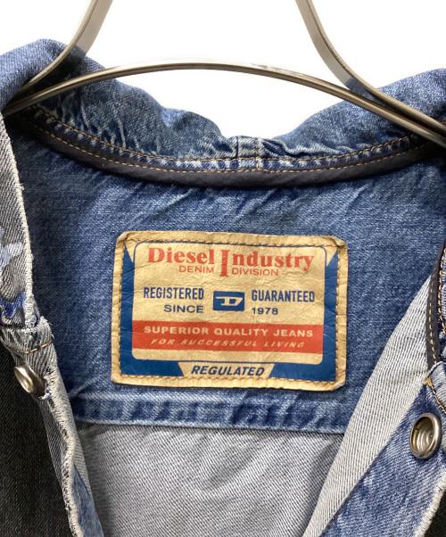 DIESEL（ディーゼル）DIESEL (ディーゼル) D-DEWNY-HOOD-S1 ブルー サイズ:XSの古着・服飾アイテム