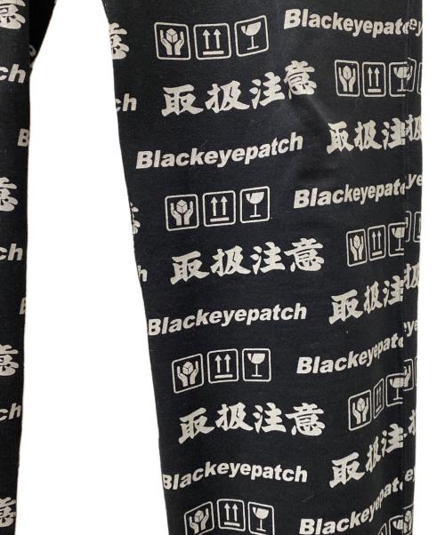 BlackEyePatch（ブラックアイパッチ）BlackEyePatch (ブラックアイパッチ) HANDLE WITH CARE SWEAT PANTS ブラック サイズ:Mの古着・服飾アイテム