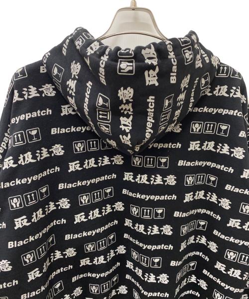 BlackEyePatch（ブラックアイパッチ）BlackEyePatch (ブラックアイパッチ) HWC WASHED CAMO ZIP HOODIE ブラック サイズ:Lの古着・服飾アイテム