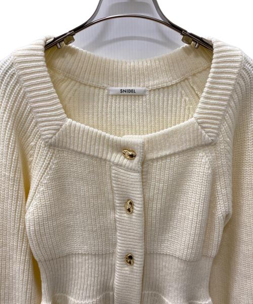 Snidel（スナイデル）Snidel (スナイデル) 厚手ニット ホワイト サイズ:ONE SIZEの古着・服飾アイテム