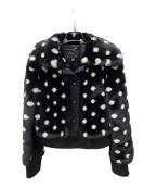 MARC JACOBSマークジェイコブス）の古着「フェイクファーショートコート」｜ブラック