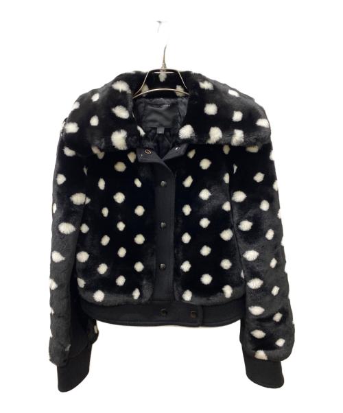 MARC JACOBS（マークジェイコブス）MARC JACOBS (マークジェイコブス) フェイクファーショートコート ブラック サイズ:00の古着・服飾アイテム