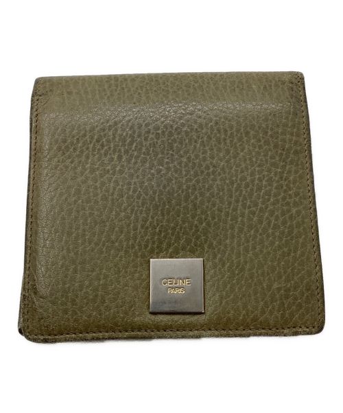CELINE（セリーヌ）CELINE (セリーヌ) 2つ折り財布 カーキの古着・服飾アイテム