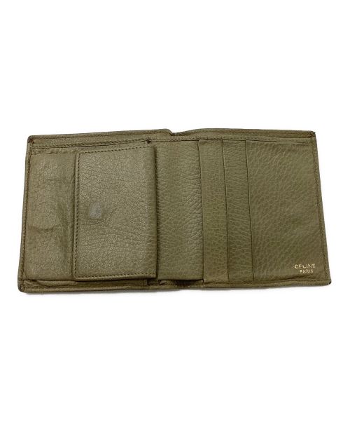 CELINE（セリーヌ）CELINE (セリーヌ) 2つ折り財布 カーキの古着・服飾アイテム