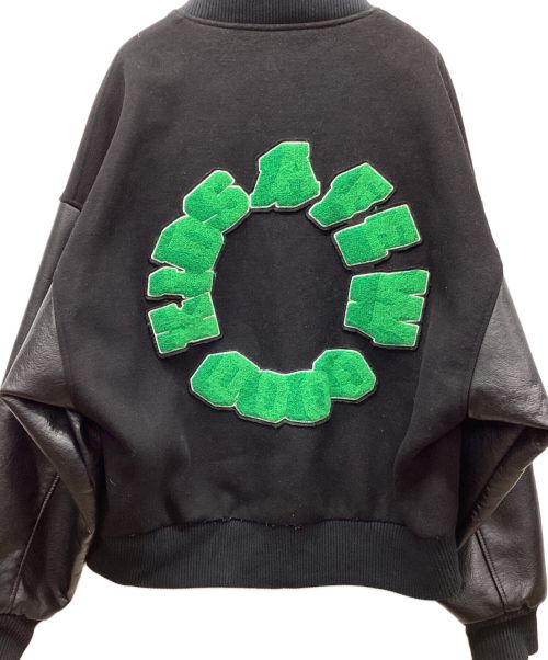 A FEW GOOD KIDS（アフューグッドキッズ）A FEW GOOD KIDS (アフューグッドキッズ) スタジャン ブラック×グリーン サイズ:Mの古着・服飾アイテム