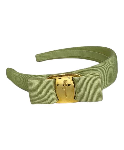 Ferragamo（フェラガモ）Ferragamo (フェラガモ) カチューシャ ライトグリーンの古着・服飾アイテム