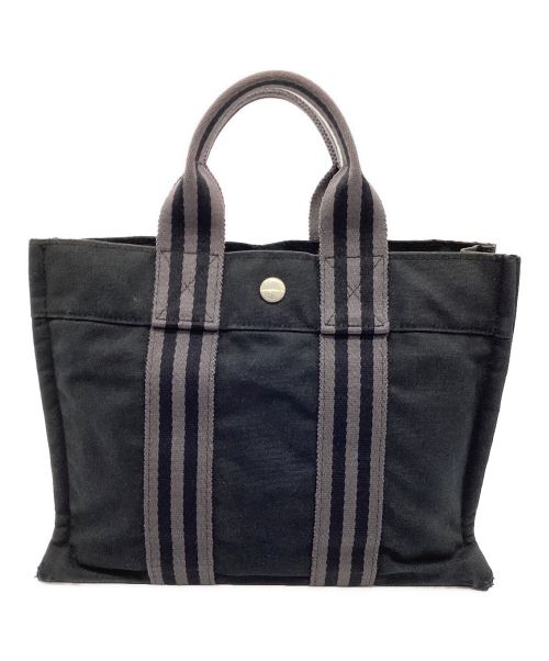 HERMES（エルメス）HERMES (エルメス) ハンドバッグ/フールトゥPM ブラック×グレーの古着・服飾アイテム