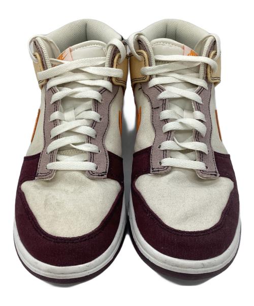 NIKE（ナイキ）NIKE (ナイキ) ハイカットスニーカー アイボリー×レッド サイズ:28の古着・服飾アイテム