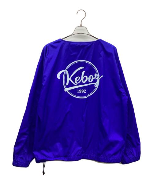 KEBOZ（ケボズ）KEBOZ (ケボズ) ヘンリーネックナイロンジャケット ブルー サイズ:Lの古着・服飾アイテム