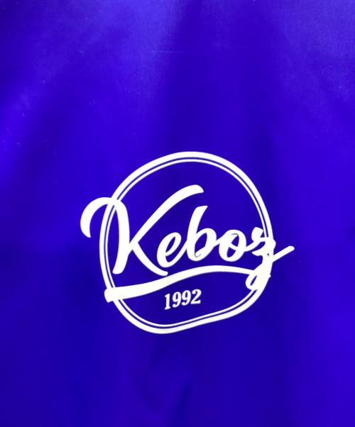 KEBOZ（ケボズ）KEBOZ (ケボズ) ヘンリーネックナイロンジャケット ブルー サイズ:Lの古着・服飾アイテム