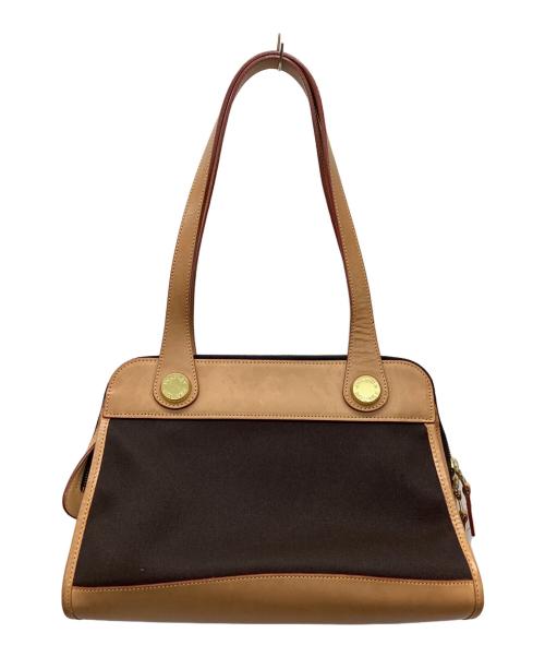 DOONEY&BOURKE（ドゥーニーアンドバーク）DOONEY&BOURKE (ドゥーニーアンドバーク) トートバッグ ブラウン×ベージュの古着・服飾アイテム