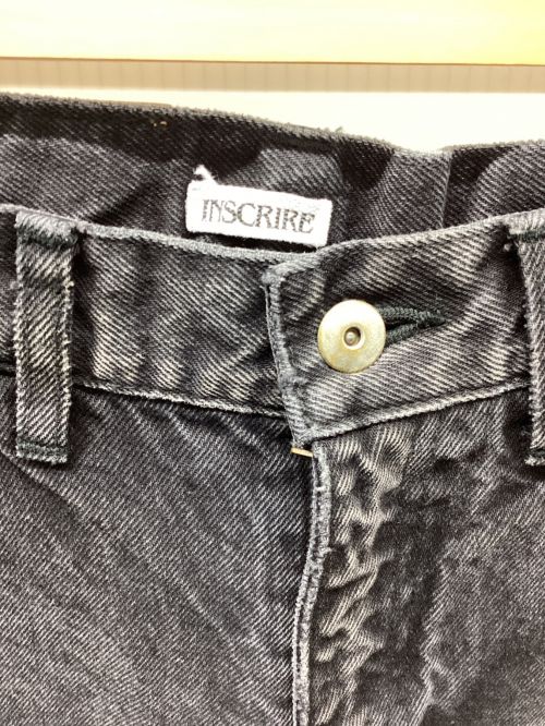 INSCRIRE（アンスクリア）INSCRIRE (アンスクリア) デニムパンツ ブラック サイズ:Sの古着・服飾アイテム
