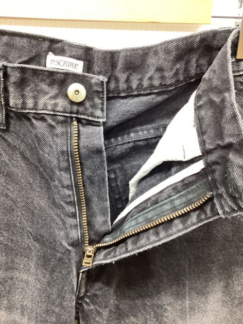 INSCRIRE（アンスクリア）INSCRIRE (アンスクリア) デニムパンツ ブラック サイズ:Sの古着・服飾アイテム