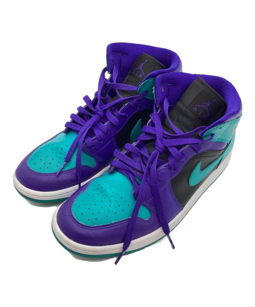 NIKE（ナイキ）NIKE (ナイキ) スニーカー/エアジョーダン1 ミッド パープル×ブルー サイズ:29の古着・服飾アイテム