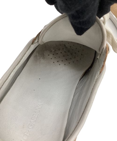 DOLCE & GABBANA（ドルチェ＆ガッバーナ）DOLCE & GABBANA (ドルチェ＆ガッバーナ) スウェードシューズ グレー×ベージュ サイズ:25の古着・服飾アイテム