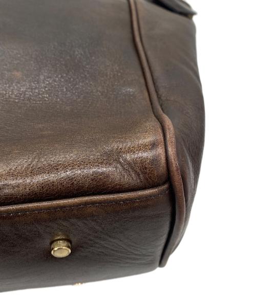 aniary（アニアリ）aniary (アニアリ) レザートートバッグ ダークブラウンの古着・服飾アイテム