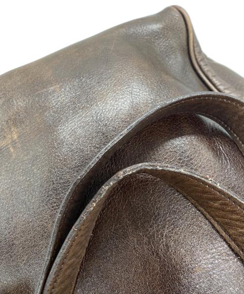 aniary（アニアリ）aniary (アニアリ) レザートートバッグ ダークブラウンの古着・服飾アイテム