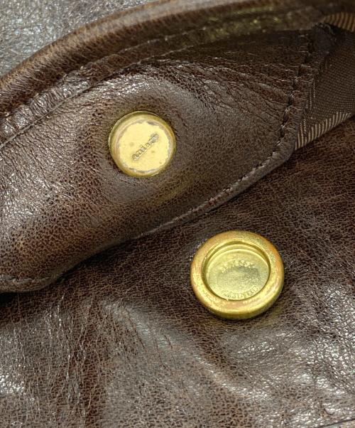 aniary（アニアリ）aniary (アニアリ) レザートートバッグ ダークブラウンの古着・服飾アイテム