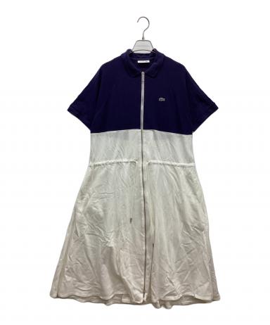 中古・古着通販】LACOSTE (ラコステ) ジップワンピース ネイビー