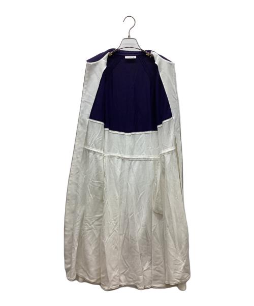 LACOSTE（ラコステ）LACOSTE (ラコステ) ジップワンピース ネイビー×ホワイト サイズ:38の古着・服飾アイテム