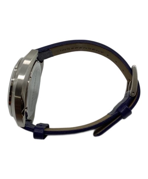 INDEPENDENT（インディペンデント）INDEPENDENT (インディペンデント) 腕時計 ネイビーの古着・服飾アイテム