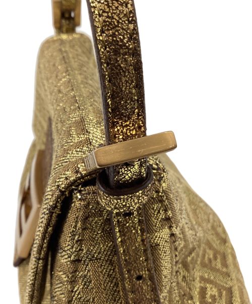 FENDI（フェンディ）FENDI (フェンディ) ショルダーバッグ/ズッキーノ/ミニマンマバケット ゴールドの古着・服飾アイテム