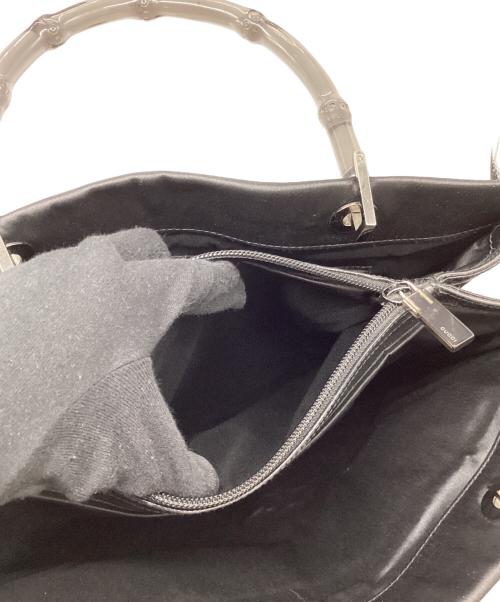 GUCCI（グッチ）GUCCI (グッチ) バンブーハンドバッグ ブラックの古着・服飾アイテム