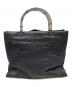 GUCCI (グッチ) バンブーハンドバッグ ブラック：13000円