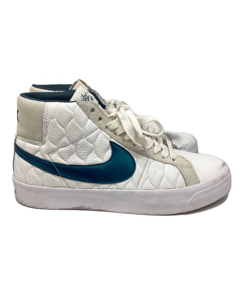 NIKE（ナイキ）NIKE (ナイキ) ハイカットスニーカー/SB BLAZER ZM MID EK ホワイト×ブルー サイズ:28の古着・服飾アイテム