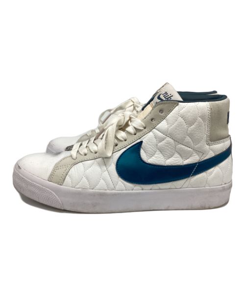 NIKE（ナイキ）NIKE (ナイキ) ハイカットスニーカー/SB BLAZER ZM MID EK ホワイト×ブルー サイズ:28の古着・服飾アイテム