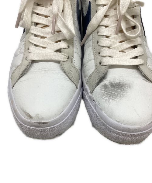 NIKE（ナイキ）NIKE (ナイキ) ハイカットスニーカー/SB BLAZER ZM MID EK ホワイト×ブルー サイズ:28の古着・服飾アイテム