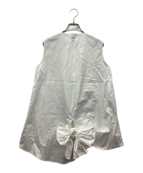 ENFOLD（エンフォルド）ENFOLD (エンフォルド) ノースリーブブラウス ホワイト サイズ:Mの古着・服飾アイテム