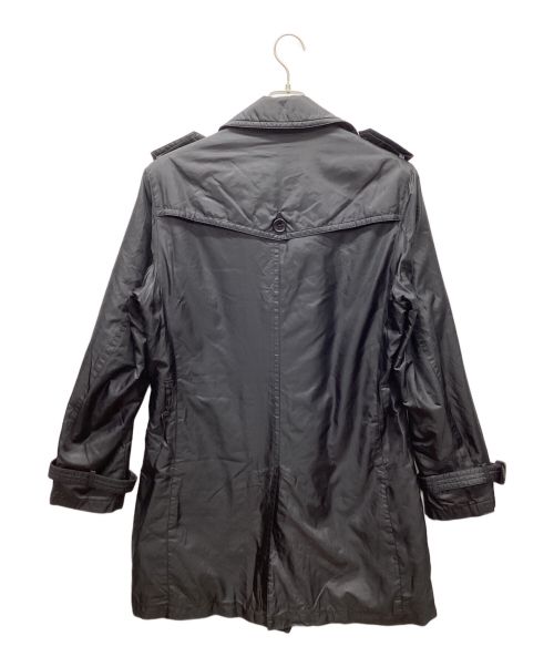 BURBERRY BLACK LABEL（バーバリーブラックレーベル）BURBERRY BLACK LABEL (バーバリーブラックレーベル) ナイロンダブルコート ブラック サイズ:Lの古着・服飾アイテム