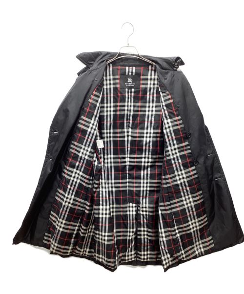 BURBERRY BLACK LABEL（バーバリーブラックレーベル）BURBERRY BLACK LABEL (バーバリーブラックレーベル) ナイロンダブルコート ブラック サイズ:Lの古着・服飾アイテム