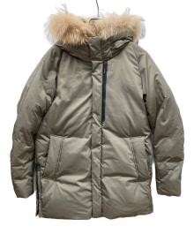 BEAUTY&YOUTH×KOMATSU（ビューティーアンドユース×コマツ）の古着「松マテーレファーダウンジャケット」｜カーキ