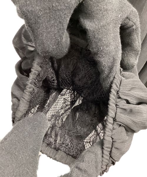 HER LIP TO（ハーリップトゥ）HER LIP TO (ハーリップトゥ) シフォンブラウス ブラック サイズ:Mの古着・服飾アイテム