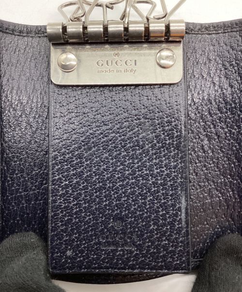 GUCCI（グッチ）GUCCI (グッチ) 6連キーケース/シェリーライン ネイビーの古着・服飾アイテム