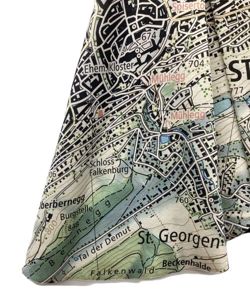 AKRIS（アクリス）AKRIS (アクリス) ビスコースストレッチネオプレーン・スカート マルチカラー サイズ:L 未使用品の古着・服飾アイテム